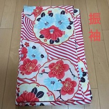 Conjunto de quimono feminino Furisode Nagajuban FK001 fibra sintética tamanho 165cm uso No1769 comprar usado  Enviando para Brazil