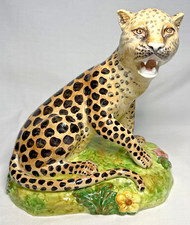 Cheetah leopard ceramic for sale  Mcalester