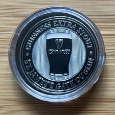 Moeda irlandesa colecionável GUINNESS edição oficial em cápsula - Pint of Stout & Harp comprar usado  Enviando para Brazil