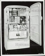1953 Press Photo Um arquivo congelador embutido no freezer vertical Westinghouse comprar usado  Enviando para Brazil