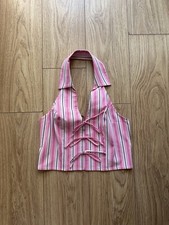 Primark pink stripe for sale  NEW MALDEN