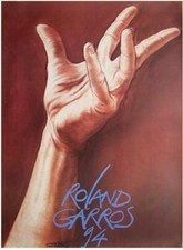 Roland Garros Affiche 1994 par Ernest Pignon Ernest na sprzedaż  Wysyłka do Poland