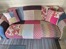 Patchwork seater sofa for sale  TROWBRIDGE