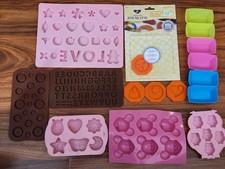 Lote de moldes de silicone 16 peças para velas, resina, sabão, etc., usado comprar usado  Enviando para Brazil