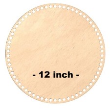 Base de cesta de madeira 12 polegadas fundo redondo para suprimentos de artesanato de vime de crochê 30 cm comprar usado  Enviando para Brazil