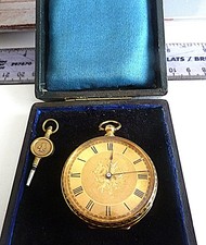 18k gold pocket watch for sale  UK