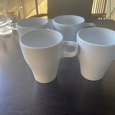 Ikea, filiżanki, 4 szt., białe, retro, vintage, oryginalne, w idealnym stanie na sprzedaż  Wysyłka do Poland