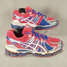 Usado, Tênis de corrida Asics Gel Nimbus 15 feminino tamanho 8 T3B5N rosa azul prata comprar usado  Enviando para Brazil