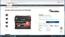 Starterbatterie pkw 12v gebraucht kaufen  Bad Doberan