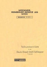 Teilnummern liste den gebraucht kaufen  Deutschland