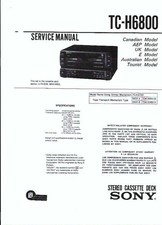 Sony service manual gebraucht kaufen  Salzgitter