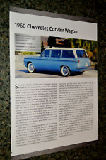  ★★1960 CHEVY CORVAIR CORSA WAGON INFO SPEC SHEET FOTO RECURSO IMPRESSÃO 60★★ comprar usado  Enviando para Brazil