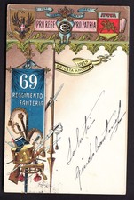 Reggimento fanteria cartolina usato  Italia