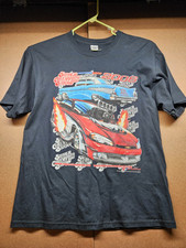 Camiseta masculina vintage Super Chevy Show 2006 XL Drag Racing Car Show  comprar usado  Enviando para Brazil