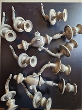 Candelabro vintage argentato usato  Genova