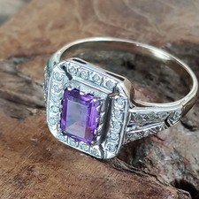 9ct gold amethyst for sale  PINNER