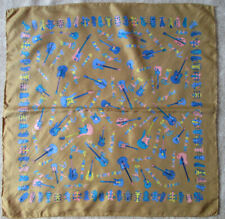 Foulard guitares soie d'occasion  Montferrand-le-Château