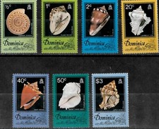 Dominica 1976 - Conchas do mar - Conjunto de 7 selos - Scott #513-9 - MNH, usado comprar usado  Enviando para Brazil