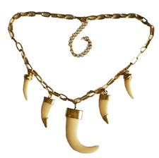 Säbelzahn anhänger collier gebraucht kaufen  Essen