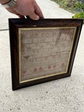 Framed antique needlework for sale  SUNDERLAND