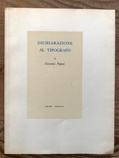 Papini dichiarazione tipografo usato Papini dichiarazione tipografo usato  Cinigiano