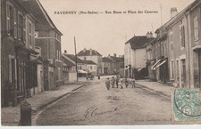 Cpa faverbey rue d'occasion  Monthureux-sur-Saône