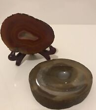 Two natural agate for sale  CARSHALTON