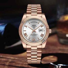 Relógio de pulso masculino de luxo data do dia Miyota quartzo relógio da moda impermeável comprar usado  Enviando para Brazil
