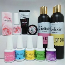 Coleção Gelix Top/Base - Escolha entre parte superior/base/glitter/fosco/base folha comprar usado  Enviando para Brazil