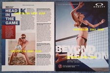 Óculos de sol Oakley 2012 anúncio 2pg com vôlei de praia medalhista de ouro Kerri Walsh comprar usado  Enviando para Brazil