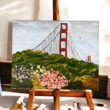 Vintage painting golden for sale  Klamath Falls
