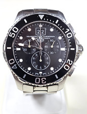 Designer Tag Heuer Aguaracer 300m cronógrafo 100 pés relógio de quartzo masculino *COMO ESTÁ comprar usado  Enviando para Brazil