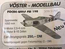 Fw190 focke wulf gebraucht kaufen  Bopfingen