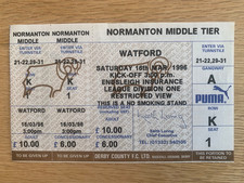 Derby county watford for sale  DERBY