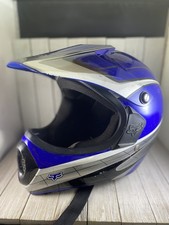 Capacete Fox Racing V1 Leed, Azul Cinza, Pequeno, Bicicleta Suja de Motocross MV1-018 comprar usado  Enviando para Brazil