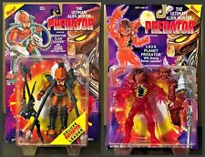 ¡Dos (2) figuras de acción PREDATOR en cartas! CLAN LEADER & LAVA PLANET 1994 Kenner segunda mano  Embacar hacia Argentina