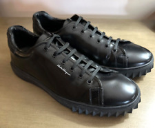 Tênis masculino SALVATORE FERRAGAMO Cube couro preto baixo EUA 9.5 Itália em excelente estado usado comprar usado  Enviando para Brazil