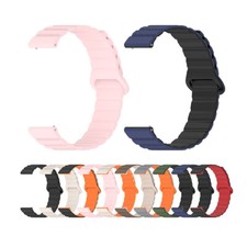 Pulseira magnética de silicone 18/20/22 mm para Samsung Galaxy Watch 4/5/6/7 comprar usado  Enviando para Brazil