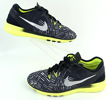 ¡NUEVO! Nike Free TR Fit 5 Mujer’s Zapatos para Correr Negros Metálicos Plateados Volt Talla 8.5 segunda mano  Embacar hacia Argentina