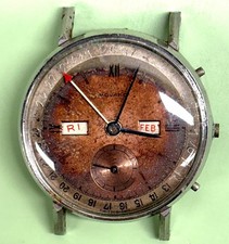 Vintage Movado Triplo Data Calendário Ponteiro Relógio Masculino Anos 1940 para Peças ou Reparo comprar usado  Enviando para Brazil