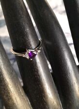 Amethyst silberring platiniert gebraucht kaufen  Offenburg