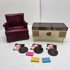 Usado, Boneca Marx Sindy Barbie tamanho centro de música poltrona estéreo álbuns cassetes 78 comprar usado  Enviando para Brazil