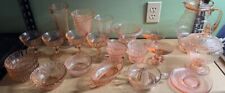 Miss America Pink Depression Glass Pieces pratos, tigelas, taças, prato de doces, usado comprar usado  Enviando para Brazil