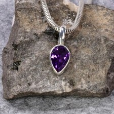 Amethyst anhänger 925er gebraucht kaufen  Berlin