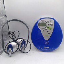 Reproductor de CD de disco compacto Walkman sintonizador digital FM CDR/RW azul 2002 RCA RP2430B segunda mano  Embacar hacia Mexico