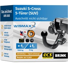 Anhängerkupplung suzuki cross gebraucht kaufen  Rheda-Wiedenbrück