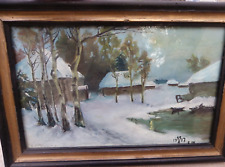 Huile toile signée d'occasion  Gandelu