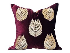 Travesseiro de luxo Royal Plume bordado veludo - 18” x 18” inserção incluída comprar usado  Enviando para Brazil