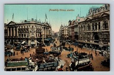 Cartão postal lembrança padrão vintage circo Piccadilly Inglaterra-Londres comprar usado  Enviando para Brazil