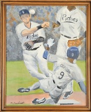 Acrylic painting baseball for sale  San Marcos